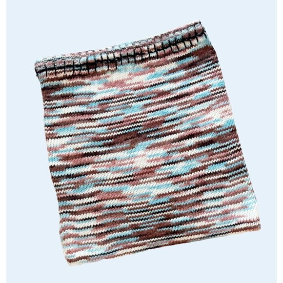 RAGGED PRIEST Space Dye Yarn Knit Mini Sweater Skirt Size Medium - Picture 6 of 8